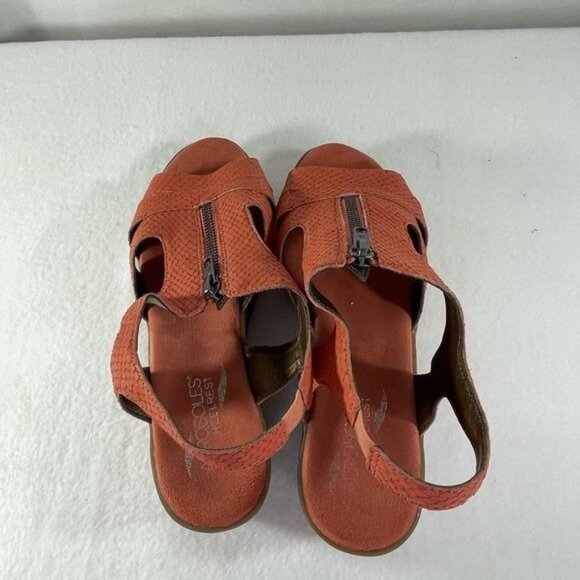 Aerosoles heel rest women's coral sandels 7.5 duffle bog leather - Picture 5 of 14